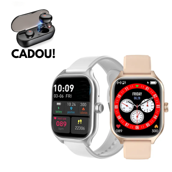 PACHET PROMOTIONAL - Ceas inteligent GT4 Pro ecran tactil + Set casti Bluetooth - CADOU !!!