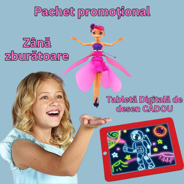 PACHET PROMOTIONAL!!! Mini Zana zburatoare + Tableta desen pentru copii - GRATIS !!!