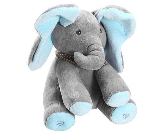 Jucarie interactiva Elefant Cucu-Bau, canta, vorbeste, flutura urechile +  Hamster vorbitor CADOU