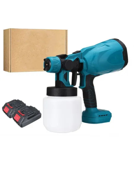 PACHET PROMOTIONAL !!! Pistol de Vopsit cu Acumulator DASGUT 24V, 2 Baterii, Rezervor 800 ml, Debit 650 ml/min + Doua Benzi adezive izolatoare din aluminiu, 5 cm x 5 m - CADOU !!!